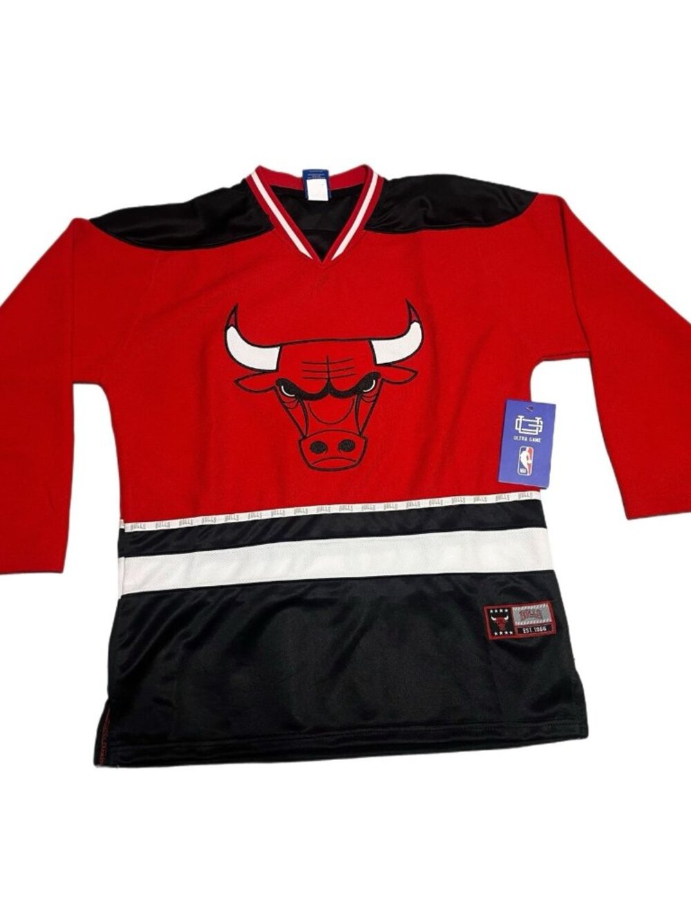 Y2K Chicago Bulls Long Sleeve- Youth 18-20 NBA BRAND